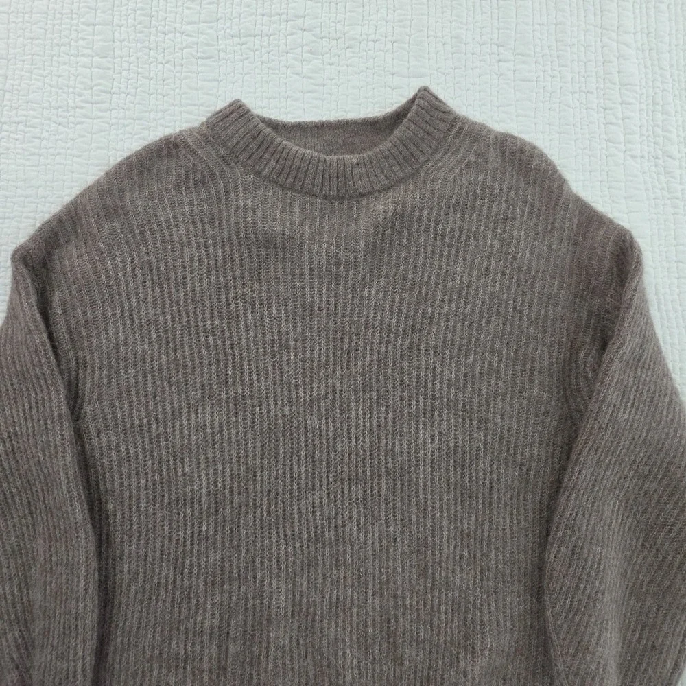 Everlane Alpaca Cocoon Crew Sweater Womens S Gray NWOT Oversized Wool Blend